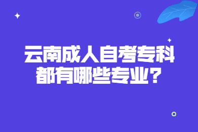 云南成人自考?？贫加心男I?